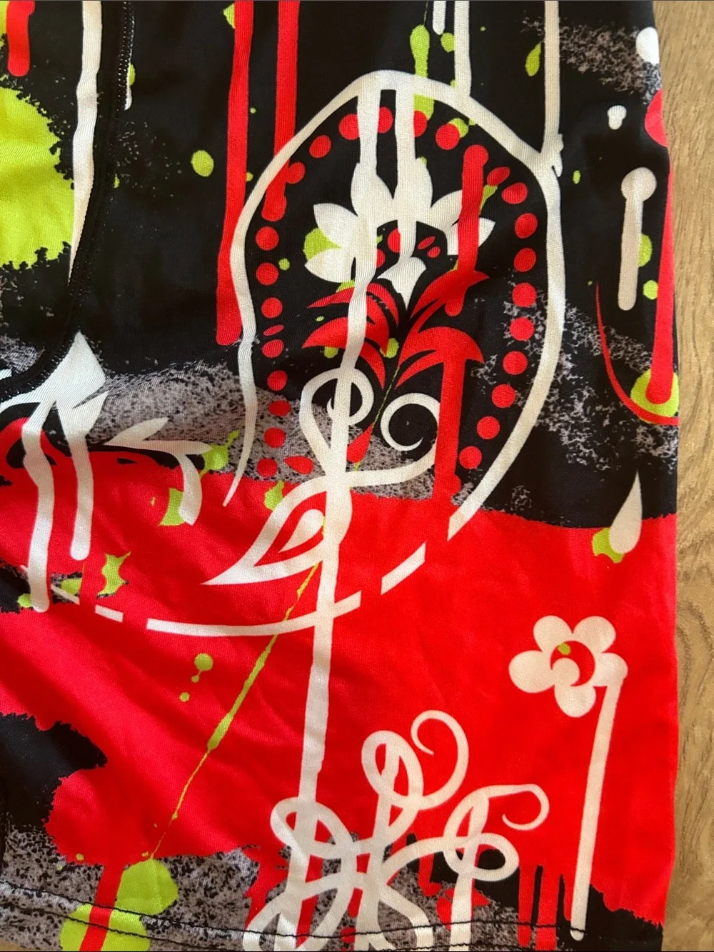 PSD Men's Paisley Print Briefs - Paisley Drip Black/Red, Size Large, NEW NWT